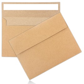 50Packs A4 Kraft Envelopes 4x 6 Inch Card Envelopes,Self Seal for Weddings, Greeting Cards，Mailing， Invitations, Photos, Postcards