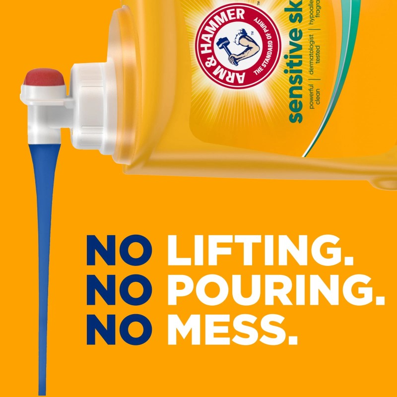 ARM & HAMMER Sensitive Skin Plus Fresh Scent, Laundry Detergent,