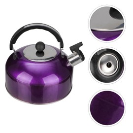Ciieeo Stainless Steel Whistling Tea Kettle Stovetop Teapot with Ergonomic Handle Water Boiling for Stovetops Induction Gas Stove