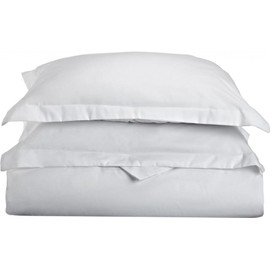 Clara Clark Duvet Cover, 1500 Thread Count,Full/Queen, White