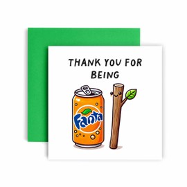 Huxters Funny Thank you for being Card Fantastick Thank you for being Awesome Card for Thanks - 14.8cm (Thank you for being)