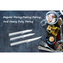 Rada 3 pc Set Regular Paring, Peeling Paring & Heavy Duty Paring Knife   New !!
