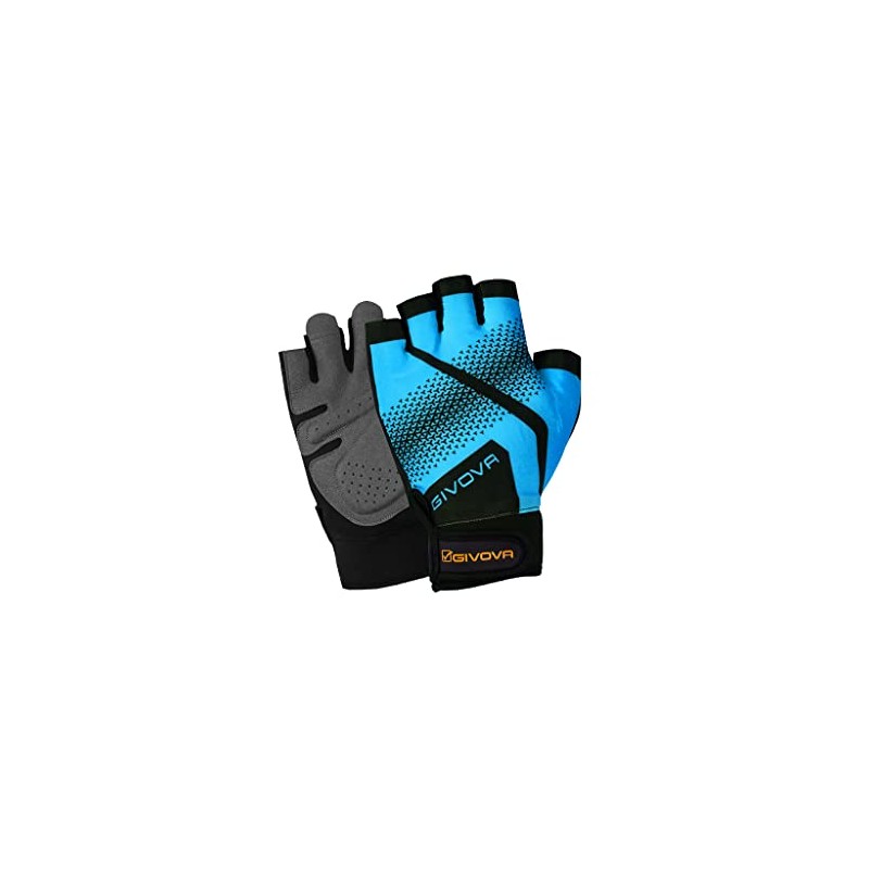 GIVOVA GYM TURQUOISE/BLACK GLOVES Size L