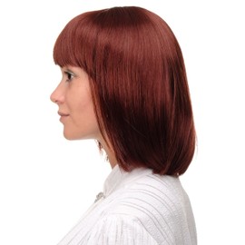 WIG ME UP 7803-35 Lady Quality Wig short Page Long Bob Longbob fringe bangs red brown/rust brown