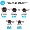 Hmknana 26PCS Black Pipe Plug Fitting Assortment Kit, Carbon Steel