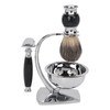 4 in 1 Soap Beard Brush Kits Brush Bowl Holder