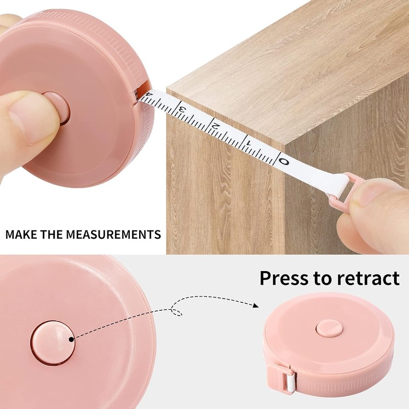 Soft Retractable Measuring Tape - 6Pcs Portable Body Measure Tape