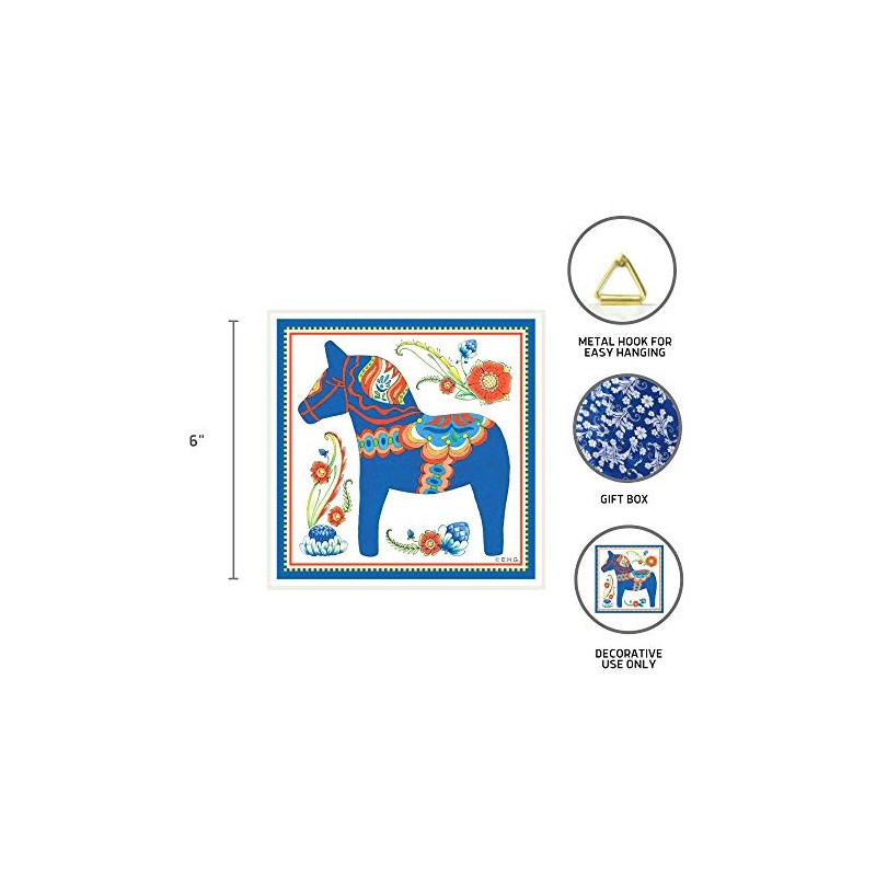 Essence of Europe Gifts Swedish Themed Gift Blue Dala Horse