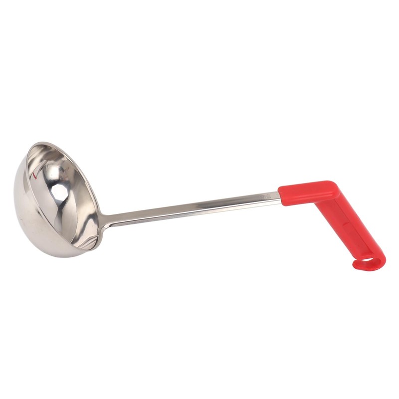 Soup Ladle Stainless Steel Anti Scald Multifunctional Curved Handle Kitchen