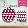 Fabuplates 48pc Maroon College Station Party Plates and Napkins Set