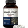 Magnesium Glycinate Capsules 500mg | 240 Count | Supplement for Sleep, Heart & Muscle Support | 100% Chelated & Purified, 3rd Party Tested, Non-GMO & Gluten Free