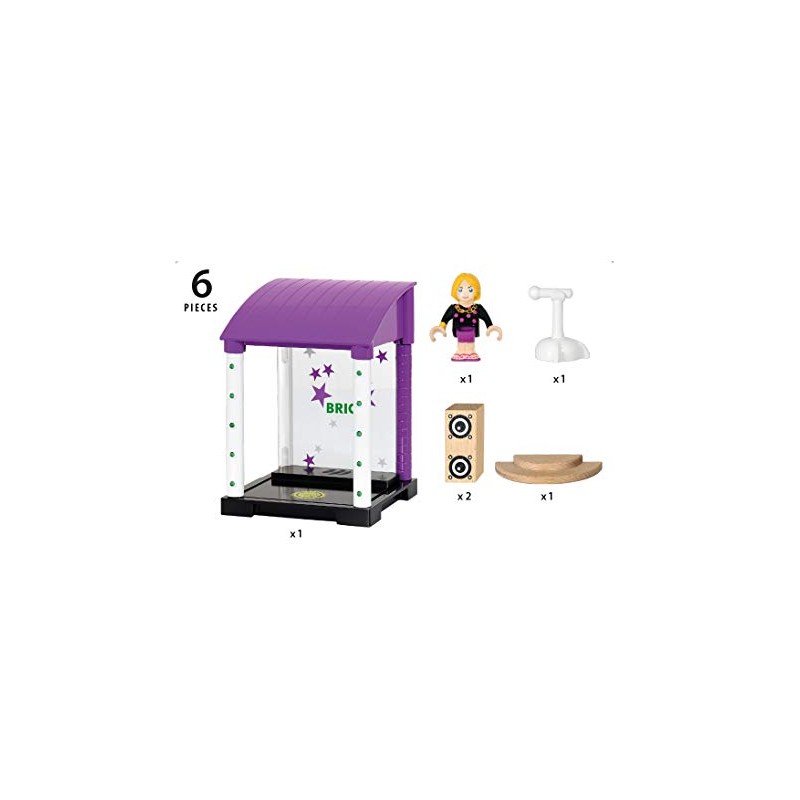 BRIO 33945 - Village Bühne mit Licht und Sound, bunt