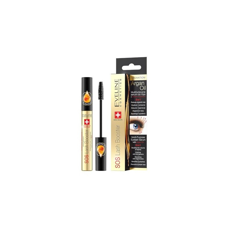 Eveline Eveline sos lash booster eyelash serum 5in1 with argan
