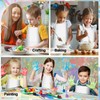 PLULON 10 Pcs Kids Apron Bulk Adjustable White Chef Apron