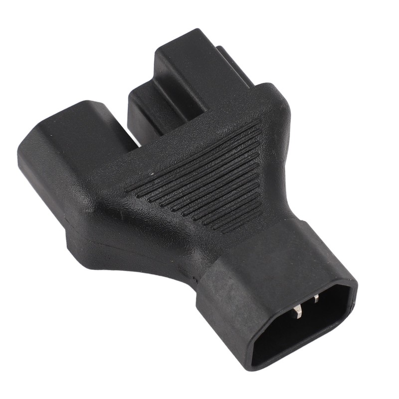 IEC320 C14 to C13 and 5‑15R Power Adapter Male to