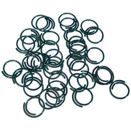 Dehner Plant Rings for Fixing Vine Plants Diameter 24 mm Pack of 40 Green
