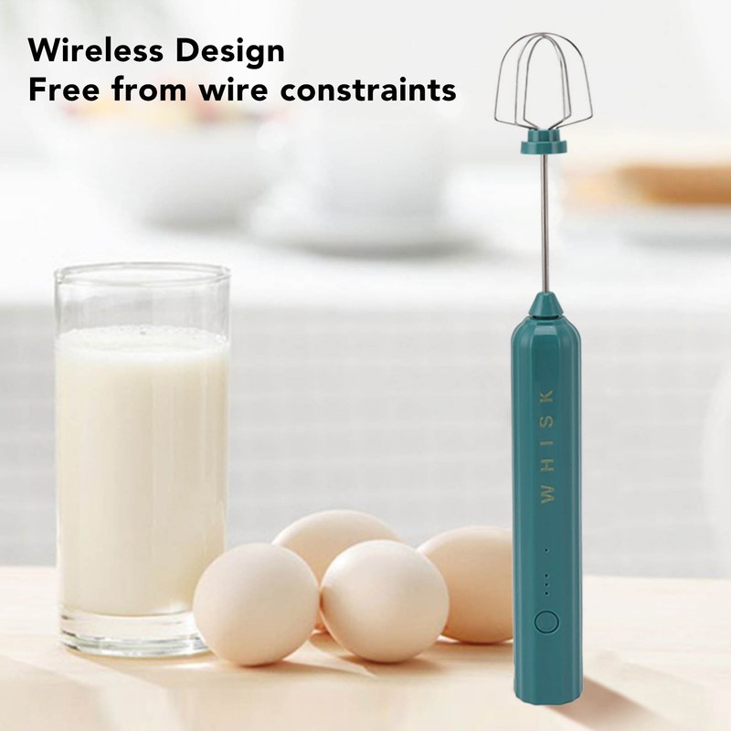 USB Household Stainless Steel Electric Mixer Handheld Small Mixer Wireless