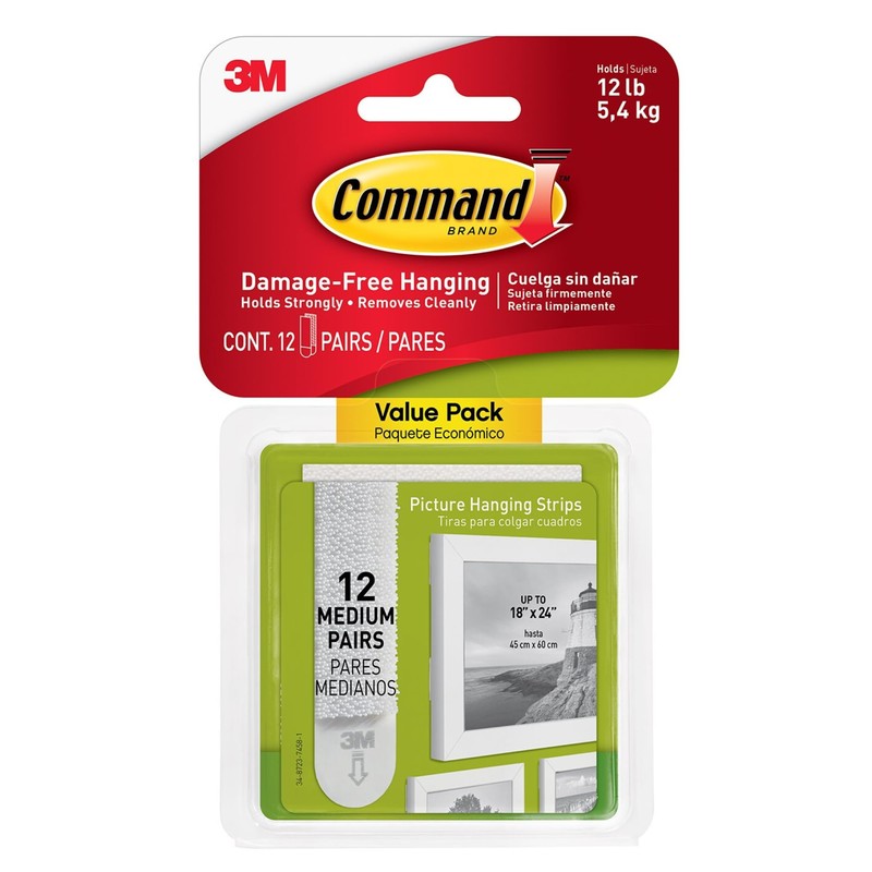 Command Picture Hanging Strips Small Ref 17202 [Pack 4]