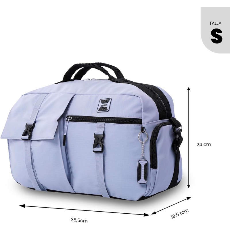 TOTTO Maleta Deportiva Pequeña - Bolsa de Viaje Duffle con