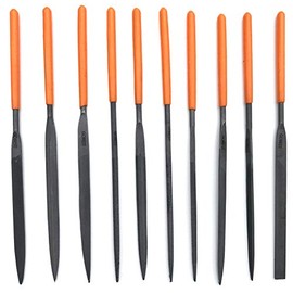 GOBEST Precision Needle File Metal Set 10 pcs 3x140x60 mm, T12 Steel (GB-0010)
