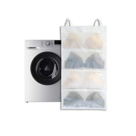 Yusunfun Laundry Net Bra for Washing Machine, Can Hold 4 Bras in a Bra Laundry Net for simultaneous Cleaning, Drying and Storage, Efficient 1-Piece (A-D)