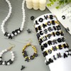400Pcs Black Large Alphabet Letter Beads for Chunky Jewelry Crafts