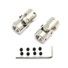 Befenybay 2 Pcs 10mm to 10mm Universal Joint Shaft Coupling