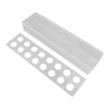 Clear Acrylic Flower Vase Multi Holes Elegant Decorative Long Rectangle