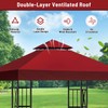 10x10 Canopy Replacement top Double Tiered Polyester Replacement Canopy for
