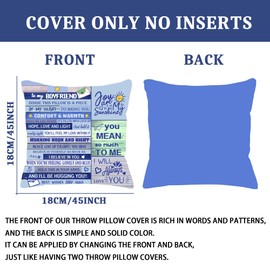 Boyfriend Gift Ideas Gift for Boyfriend from Girlfriend Double-sided Cushion Cover Throw Pillow Cover for Boyfriend Birthday Gift Valentine's Day Gift Anniversary (BOYFRIEND)