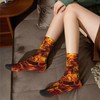 BIOOSTUB Fire And Flames Socks For Women Men Soft Breathable