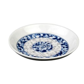 A-to-Z Supply 1004DL Plate, 4oz., 4-1/2" Dia., Round, Break-Resistant, Dishwasher Safe, BPA Free, Melamine, Blue Dragon, NSF, Pack of 12
