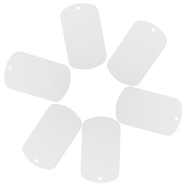 Operitacx 6 Stück Teiliges Namensschilder Diy Gravur Blanko Schild für Bürotüren Metall Türschilder für Kreative Beschriftungen und Designs