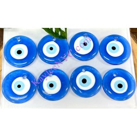 Handmade Wholesale Lot 8 Pcs Evil Eye Blown Glass Ornaments