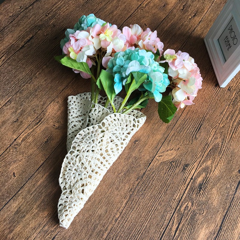 14 Inch Round 100% Cotton HANDMADE Crochet Lace Doilies Placemat