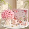 Flower Blanket Gift Basket for Women, Get Well Self Care