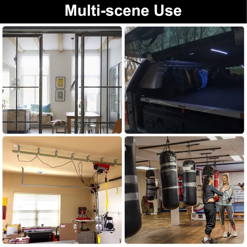 6 Wheel Trolley Electric Hoist Easy Installation Pulley Assembly Rollers