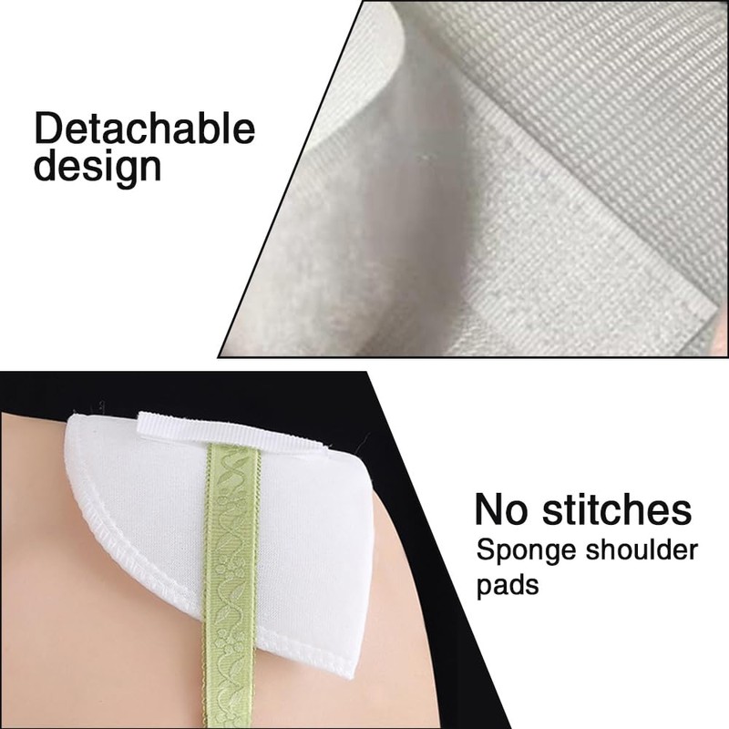 TOMVAES 6 Pack Soft and Comfortable Clothing Shoulder Pads Thickened