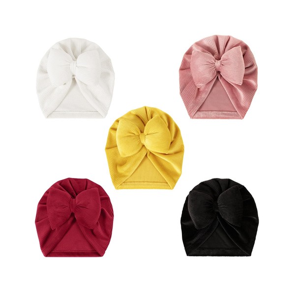 ZURLEFY Yellow Baby Turbans for Baby Girls, Hair Head Wraps