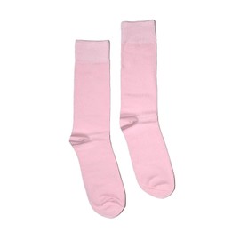Bop Classy Men's Casual Dress Socks 1 Pair - Solid Colors (Pink (Light Pink))