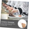 ULTECHNOVO 2pcs Baking Decorating Tweezer Stainless Steel Cooking Tweezers for