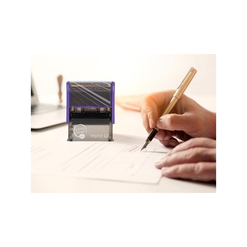 Imprint 12 48 x 18mm - Stock Self-Inking Fragile Rubber