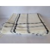 Nido Notte Cream Black Oversized Spina Throw Blanket 51" X