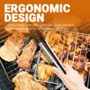 KITCOOMI Long Kitchen Grill Tongs - Heavy Duty Stainless Steel