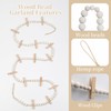 Hanging Photo Display with 15 Clips, 67 Inch Boho Wooden