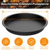 YIDOUJIN Pizza Baking Tray, Diameter 20 cm, Set of 4