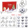 Christmas Calendar 2023 with 24 Puzzles, Patience Games, Mini Thinking