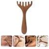 FOMIYES 2PCS Wooden Gua Massage Tool Scalp Massager Eye Acupoint