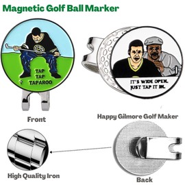 Artpreti Golf Ball Marker with a Standard Magnetic Hat Clip, Tap Tap Taparoo - Funny Golf Ball Marker Hat Clip for Men Women, Premium Golf Gifts Golf Accessories for Golf Lovers…