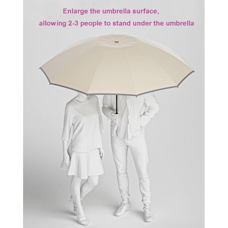 LCY Automatic Inverted Compact Folding Anti-UV Parasol Umbrella Large Windproof